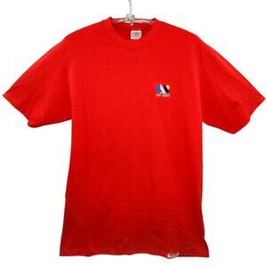 Vintage San Diego Embroidered Tee Crazy Shirts‎ Single Stitch Red 90s Graphic